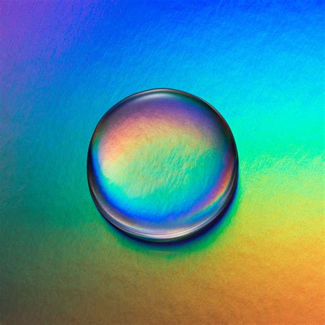 Rainbow Water Droplet Wall Art Photography