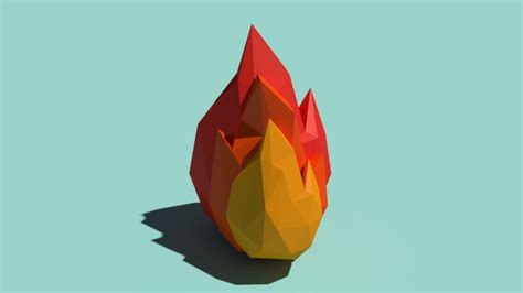 Blend Swap Low Poly Fire