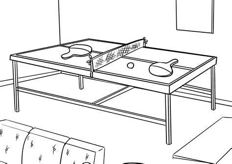 Ping Pong Table Coloring Book To Print And Online