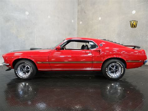 1969 Ford Mustang Mach 1 Cars Coupe Red Wallpapers Hd Desktop