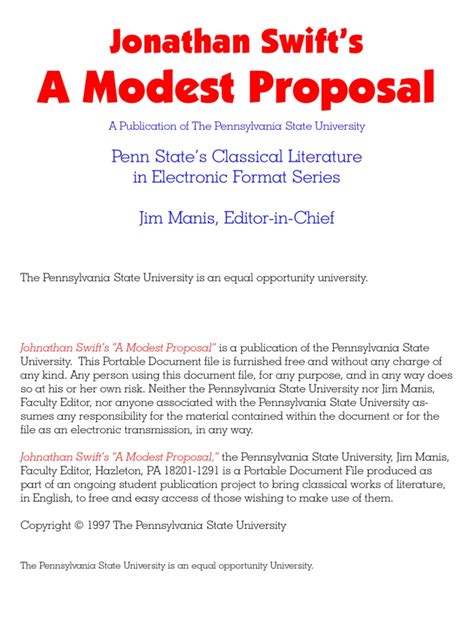 a modest proposal full text pdf pdf