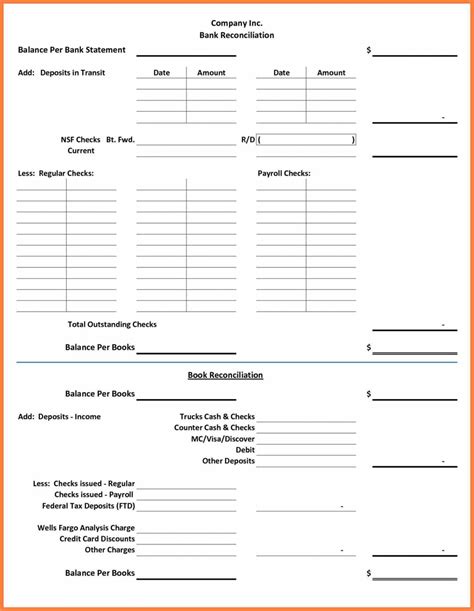 Bank Reconciliation Worksheet Db Excel Com