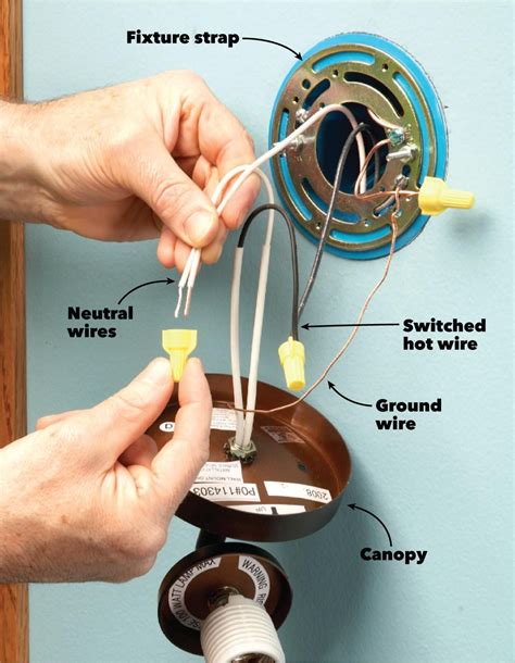 Wiring A Light Fixture With 2 Wires