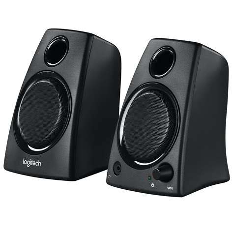 Logitech Z130 20 5w Mains Portable Speakers Built In 35mm Headphone