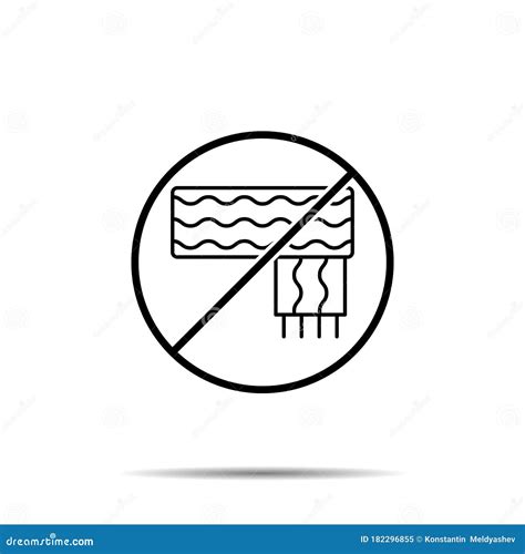 No Scarf Icon Simple Thin Line Outline Vector Of Autumn Ban