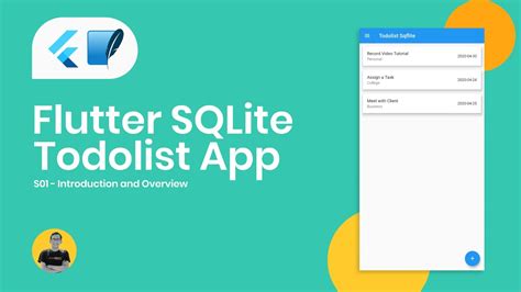 Introduction And Overview Flutter Sqflite TodoList App Tutorial YouTube