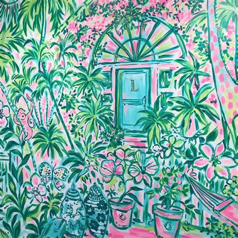 Mural At Lilly Pulitzer Headquarters Lilly Pulitzer Prints Lilly