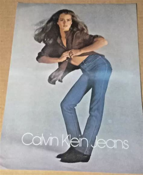 1981 Advertising Page Brooke Shields Sexy Calvin Klein Jeans Fashion Print Ad 699 Picclick