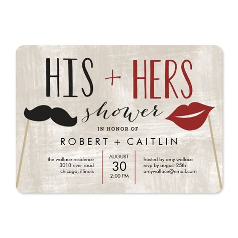 His And Hers Couple Shower Invitation Berry Berry Sweet