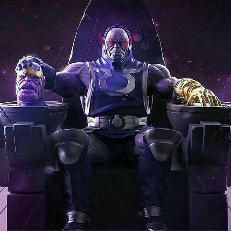 《darkseid Vs Thanos》 Dc Comics Art Comic Villains Marvel Dc Comics