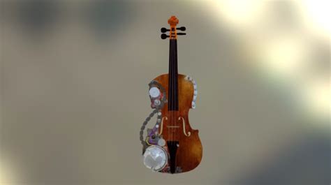 violin 3d model by yukaokabe [02595eb] sketchfab