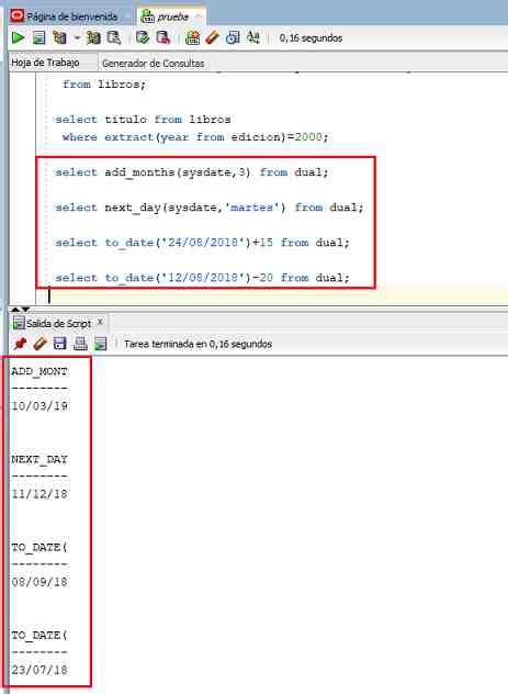 Ejercicios Resueltos Funciones De Fechas Y Horas Oracle