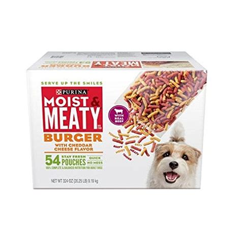 Purina Moist And Meaty Steak Flavor Adult Wet Dog Food 36 Ct Pouch