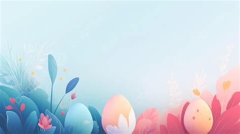 Fondo De Huevos De Pascua Azul Rosa Pascua De Resurrección Huevos De