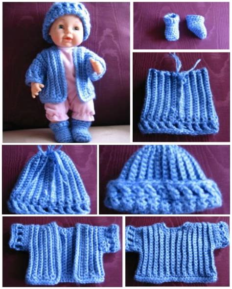 10 free video crochet patterns for 18″ doll clothes. 12+ Free Crochet Doll Clothes Patterns | FaveCrafts.com