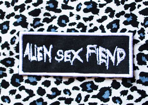 alien sex fiend embroidery patch goth gothic punk gotique etsy