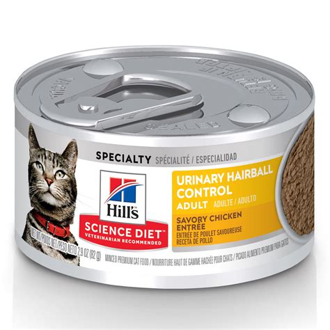 Plus, with its tailored fiber blend (featuring prebiotics and beet pulp) to help support healthy digestion, it might just be the hairball care your cat needs. Hills Science Diet Adult Urinary Hairball Control Canned ...