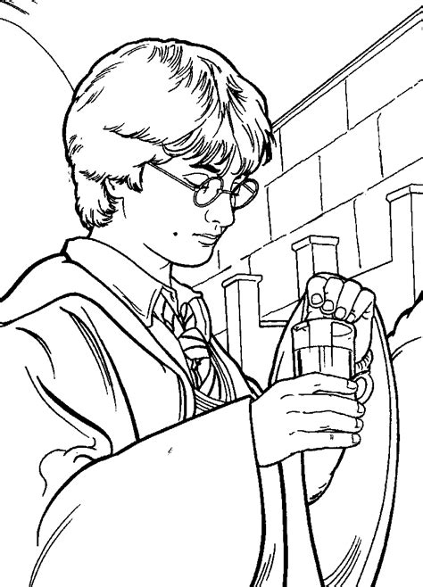 Coloring page harry potter and the chamber of secrets. Free Printable Harry Potter Coloring Pages For Kids