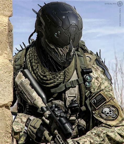 Military Tech On Behance In 2020 Futuristic Helmet Sci Fi Armor