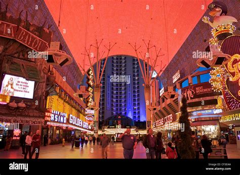 Fremont Street Downtown Las Vegas Stock Photo Alamy