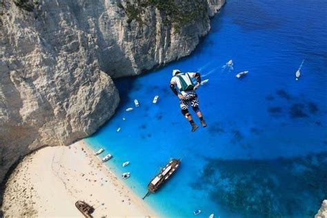Most Incredibile Base Jump Ever Zakynthos Greece