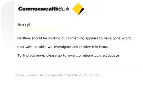 Commonwealth Bank Netbank Down Computerworld