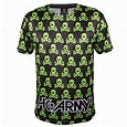 HK Army - HK Army Dri Fit T-Shirt - All Over - Black w/Green Skulls ...