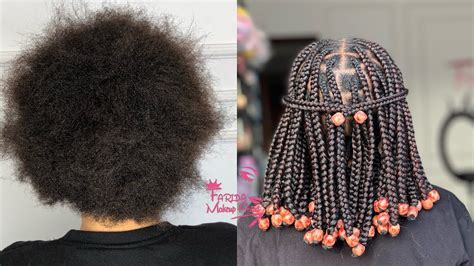 Jinsi Ya Kusuka Bob Style Kwa Nywele Fupi Natural Hair Bob Style Knotless Tutorial For