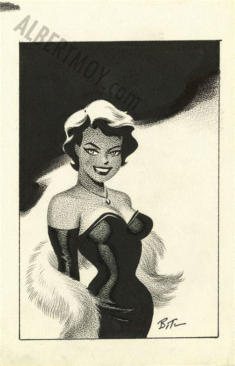 Albert Moy Original Comic Art Sexy Girl By Bruce Timm