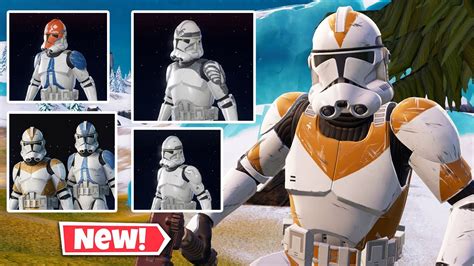 New Clone Trooper Skins In Fortnite Gameplay Review Youtube