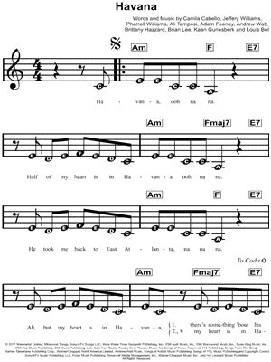 There are audio and video files of the pieces and some even have a tutorial on how to. Beginner Notes Sheet Music Downloads | Musicnotes.com