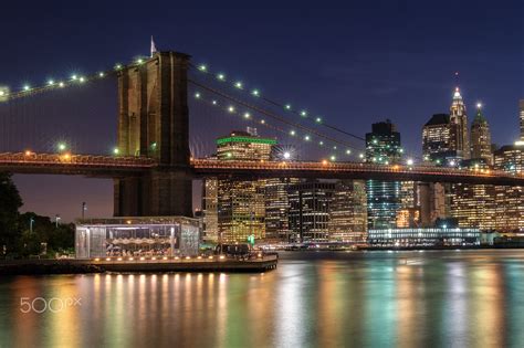 Brooklyn Bridge View On Brooklyn Bridge Just After Sunset Brooklyn