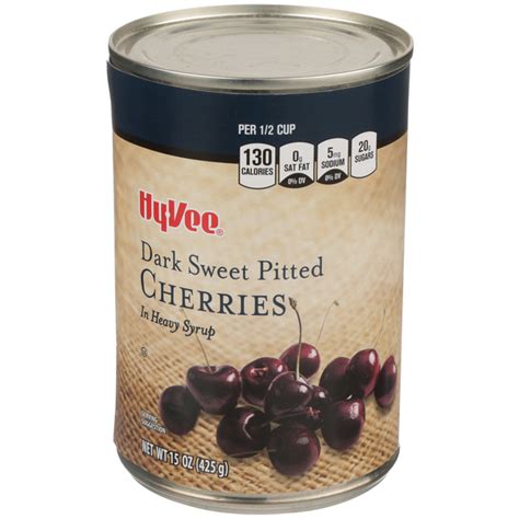Hy Vee Dark Sweet Pitted Cherries In Heavy Syrup Hy Vee Aisles Online