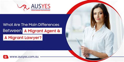what are the main differences between a migration agent and a migration lawyer
