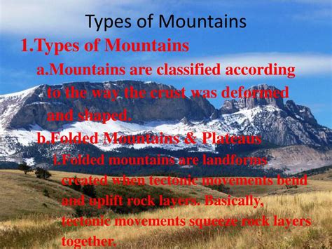 Ppt Mountain Formation Powerpoint Presentation Free Download Id
