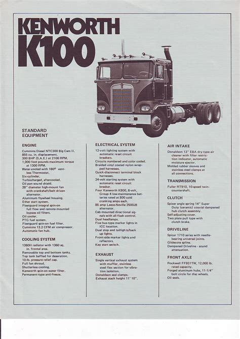 Kenworth k100 aluminum fuel tanks. Photo: KW0012 | Kenworth K100 1977 Specifications album ...