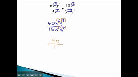 Multiply And Divide Monomials Youtube