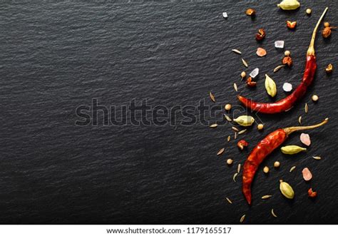 Food Spicy Presentation Background Red Dried Stock Photo 1179165517