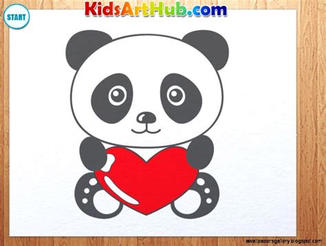 Cute Panda Drawings For Kids Wallpapers Gallery