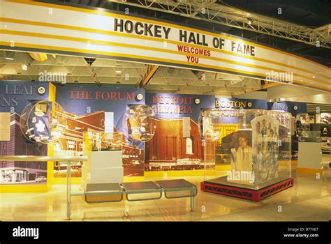 Entrance To Hockey Hall Of Fame Toronto Ontario Canada Stock Photo