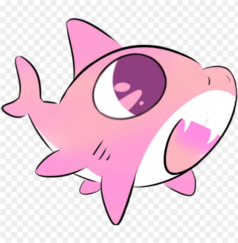 Ink Shark Cute Adorable Freetoedit Cute Pink Shark Png Image With