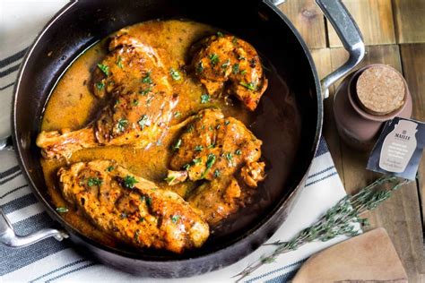 My family really liked it and it is only 3 ww points! Chicken in Mustard Sauce (Poulet à la Moutarde) - Mon ...