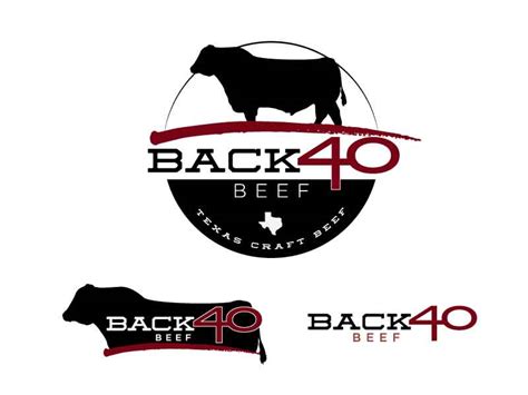 Back 40 Beef Logo Design Ranch House Designs Inc