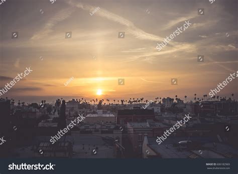 Rooftop Sunset View Los Angeles Korea Stock Photo 606182969 Shutterstock