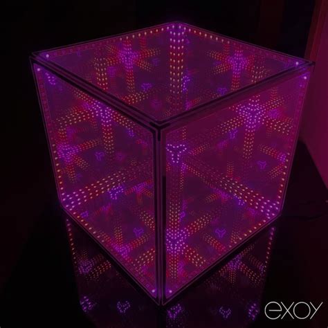 Tesseract Infinite Led Hypercube With Music Sync Etsy