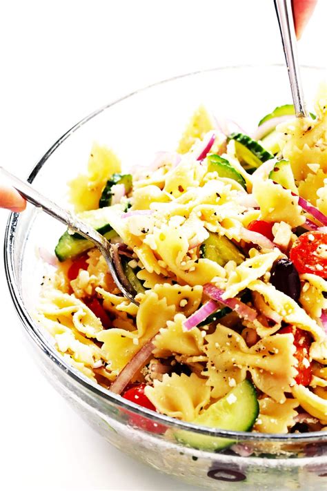 The Best Mediterranean Pasta Salad Made With Your Choice Of Pasta