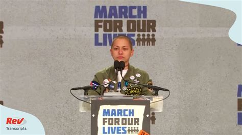 Emma Gonzalez March For Our Lives Speech Transcript Rev Blog