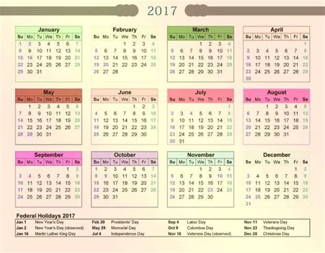 58 Stunning 2017 Printable Calendar Templates Weekly Calendar Template