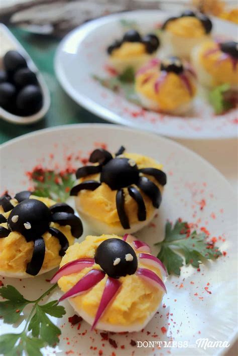 Halloween Spider Deviled Eggs Recipe Dont Mess With Mama