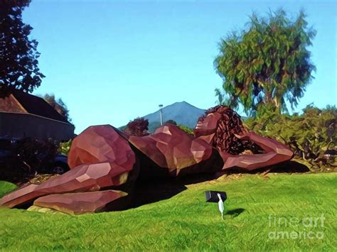 Sleeping Lady Statue And Mt Tamalpais 2 Photograph By Mhana Mason Pixels